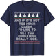 Funny Ugly Christmas Sweater Winter Vacation Christmas Tree T-Shirt - T-Shirt | Navy