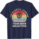 Retro I'm Silently Judging Your Beer Selection Hops Flower T-Shirt - T-Shirt | Navy