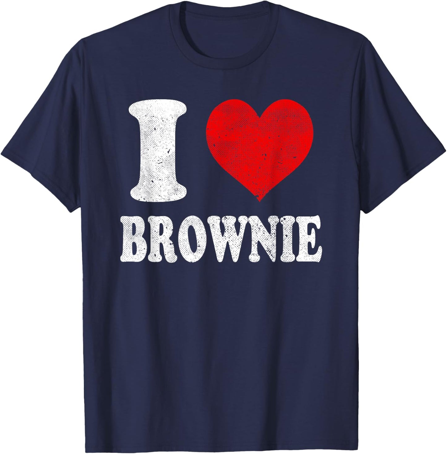 I Love Brownie Vintage T-Shirt - T-Shirt | Navy