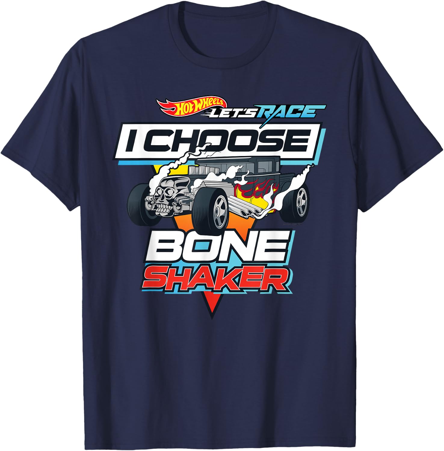 Hot Wheels Let's Race - I Choose Bone Shaker T-Shirt - T-Shirt | Navy