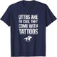 OTTBs Are So Cool Come With Tattoos Equestrian Horse T-Shirt - T-Shirt | Navy