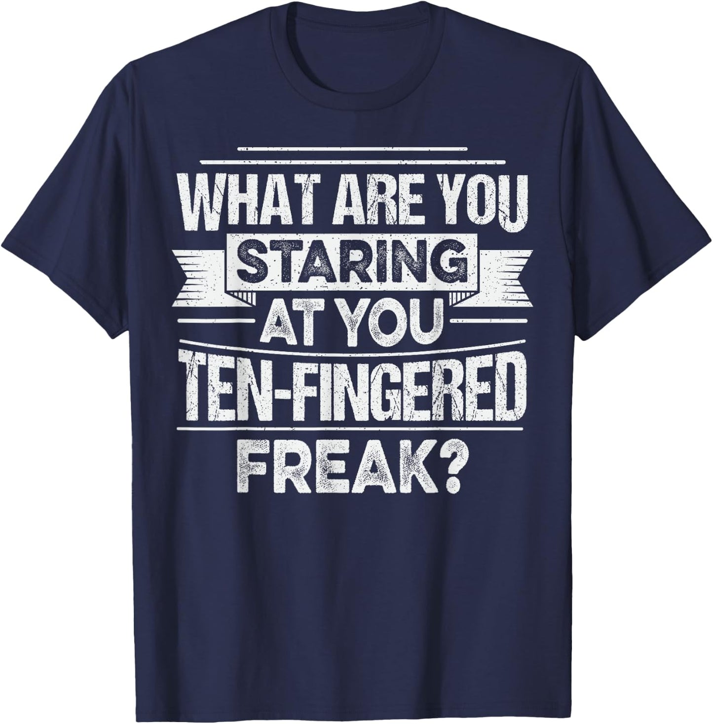 Thumb Amputation Quote for a Finger Amputation survivor T-Shirt - T-Shirt | Navy