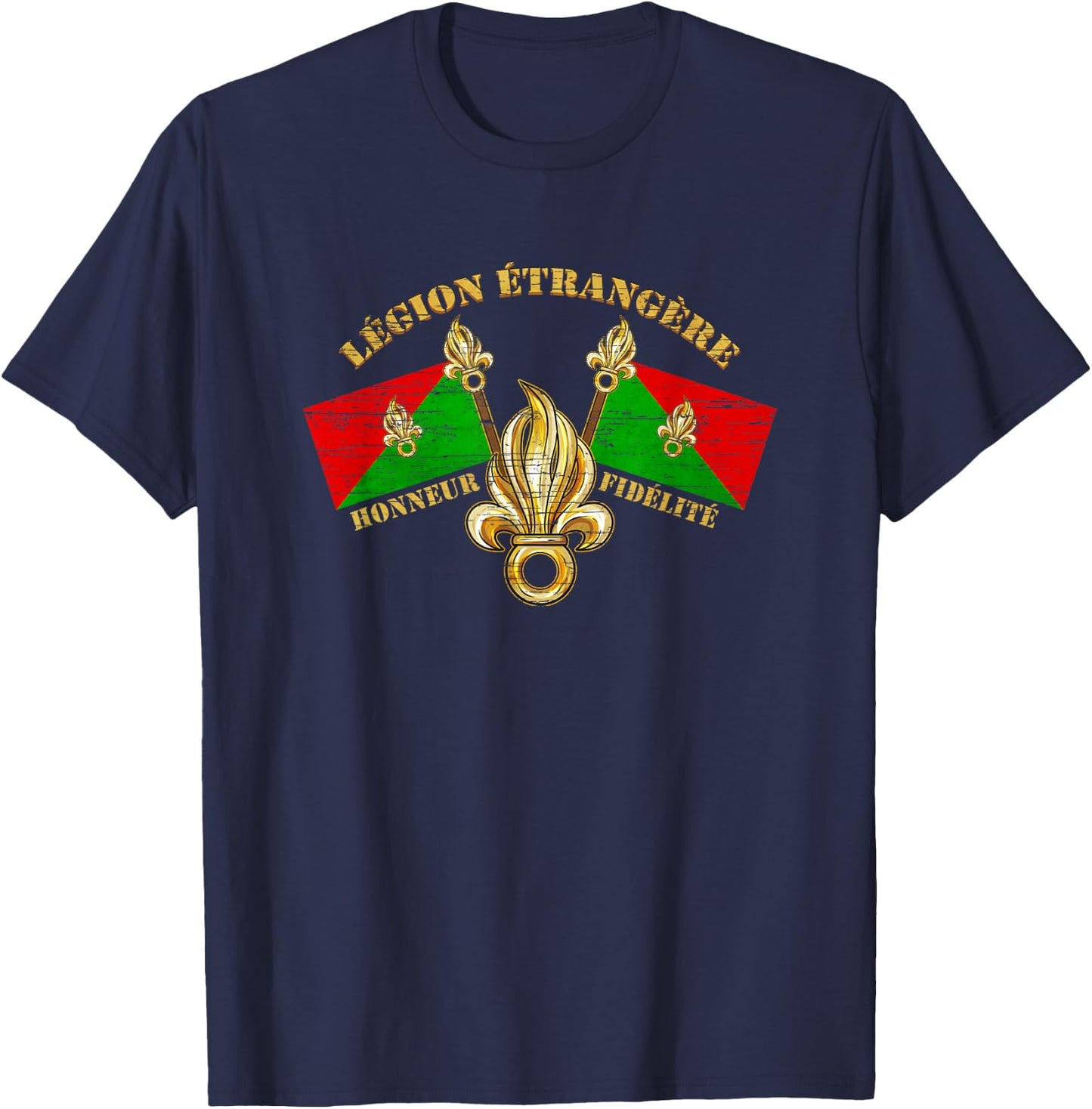 Legion Etrangere Honneur Fidelite French Foreign Legion T-Shirt - T-Shirt | Navy