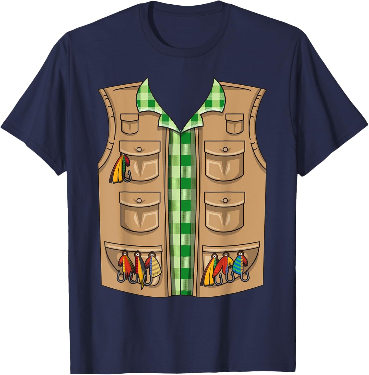 Fisherman Halloween Costume | Cool Fisher Kids Gift T-Shirt - T-Shirt | Navy