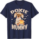 Dachshund Dog Lover Lazy Halloween Costume Doxie Mummy Women Kids T-Shirt - T-Shirt | Navy