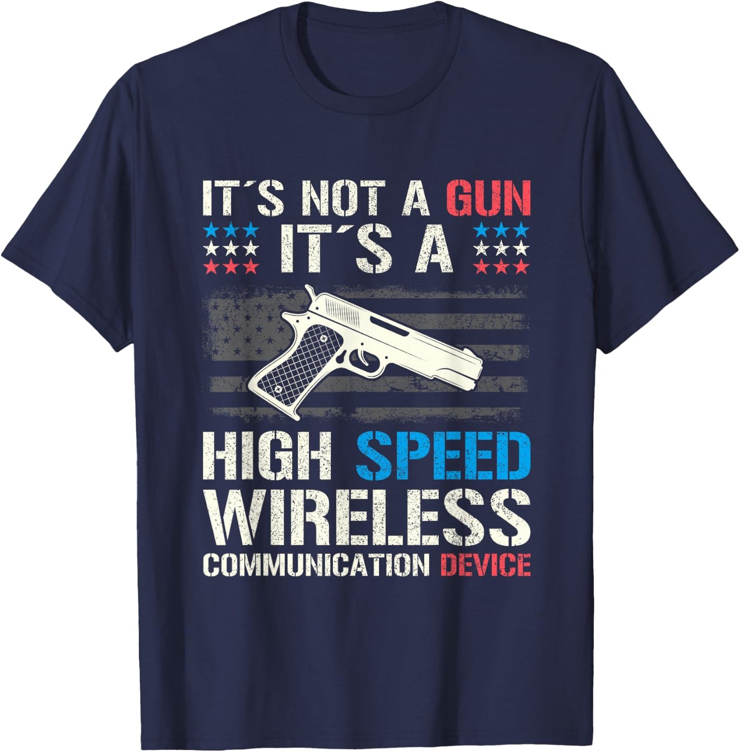 Its Not A Gun I Funny Its Not A Gun Meme T-Shirt - T-Shirt | Navy