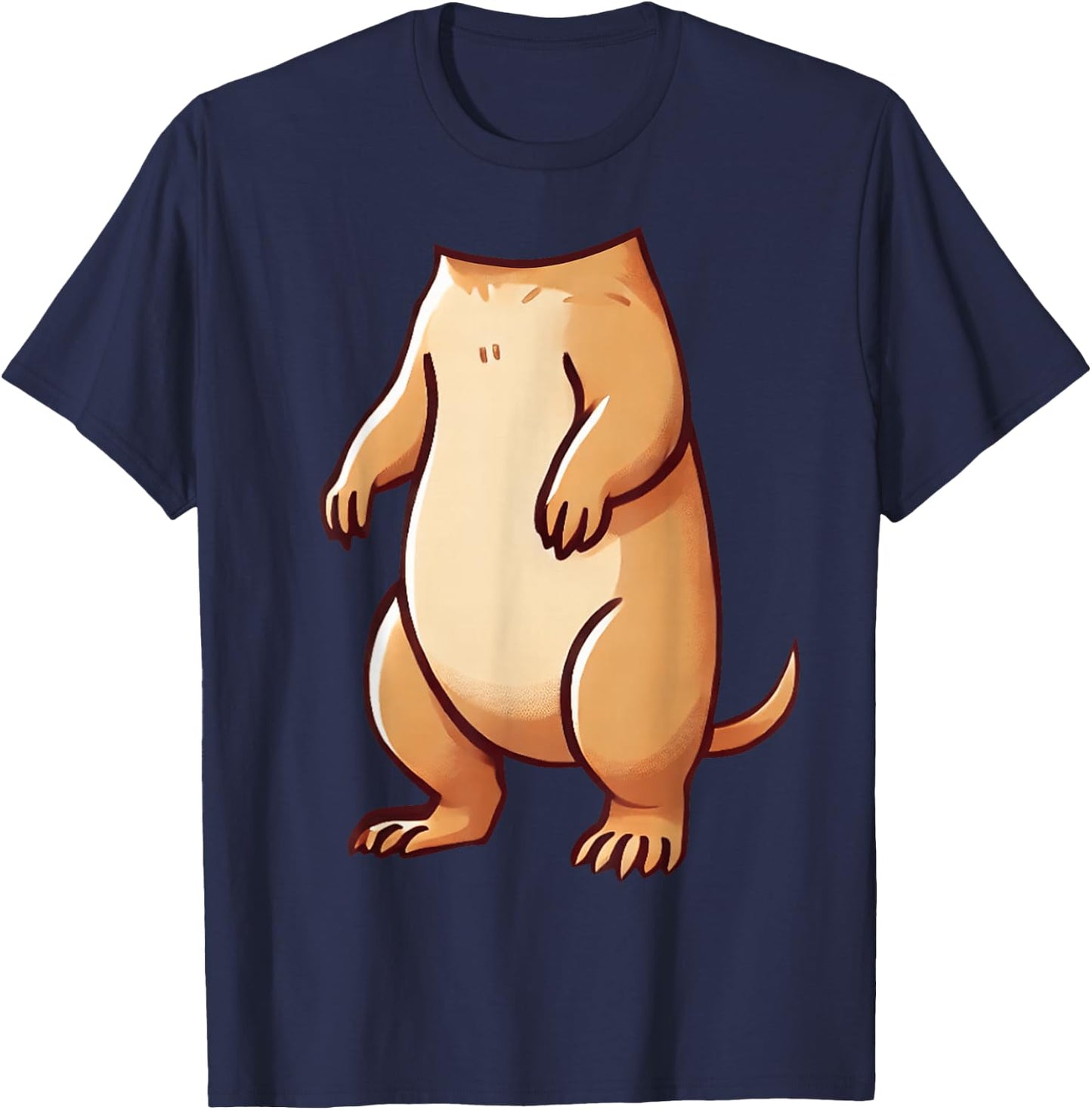 Easy Prairie Dog Costume Halloween Prairie Dog Body Women Kids T-Shirt - T-Shirt | Navy