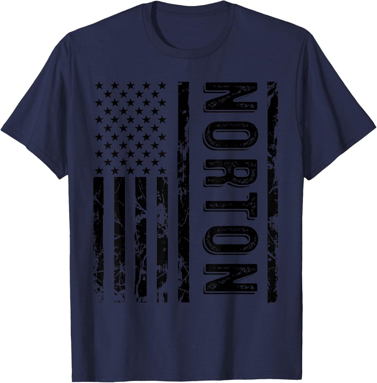 Norton Last Name Funny Surname Team Norton Family Reunion T-Shirt - T-Shirt | Navy