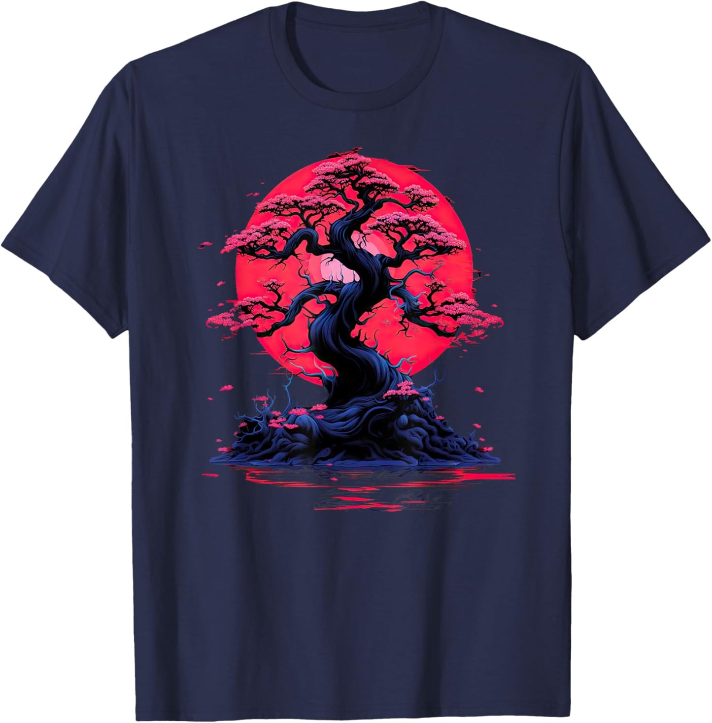 Bonsai Tree , Japanese culture, meditation, penjing , zen T-Shirt - T-Shirt | Navy