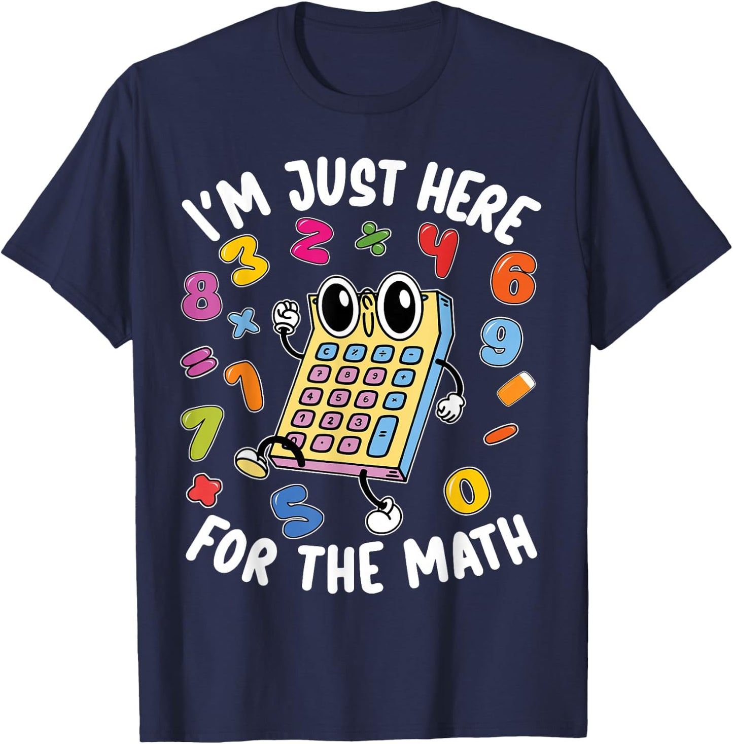 Number Day Maths Day Number Day Calculator Kids Costume T-Shirt - T-Shirt | Navy
