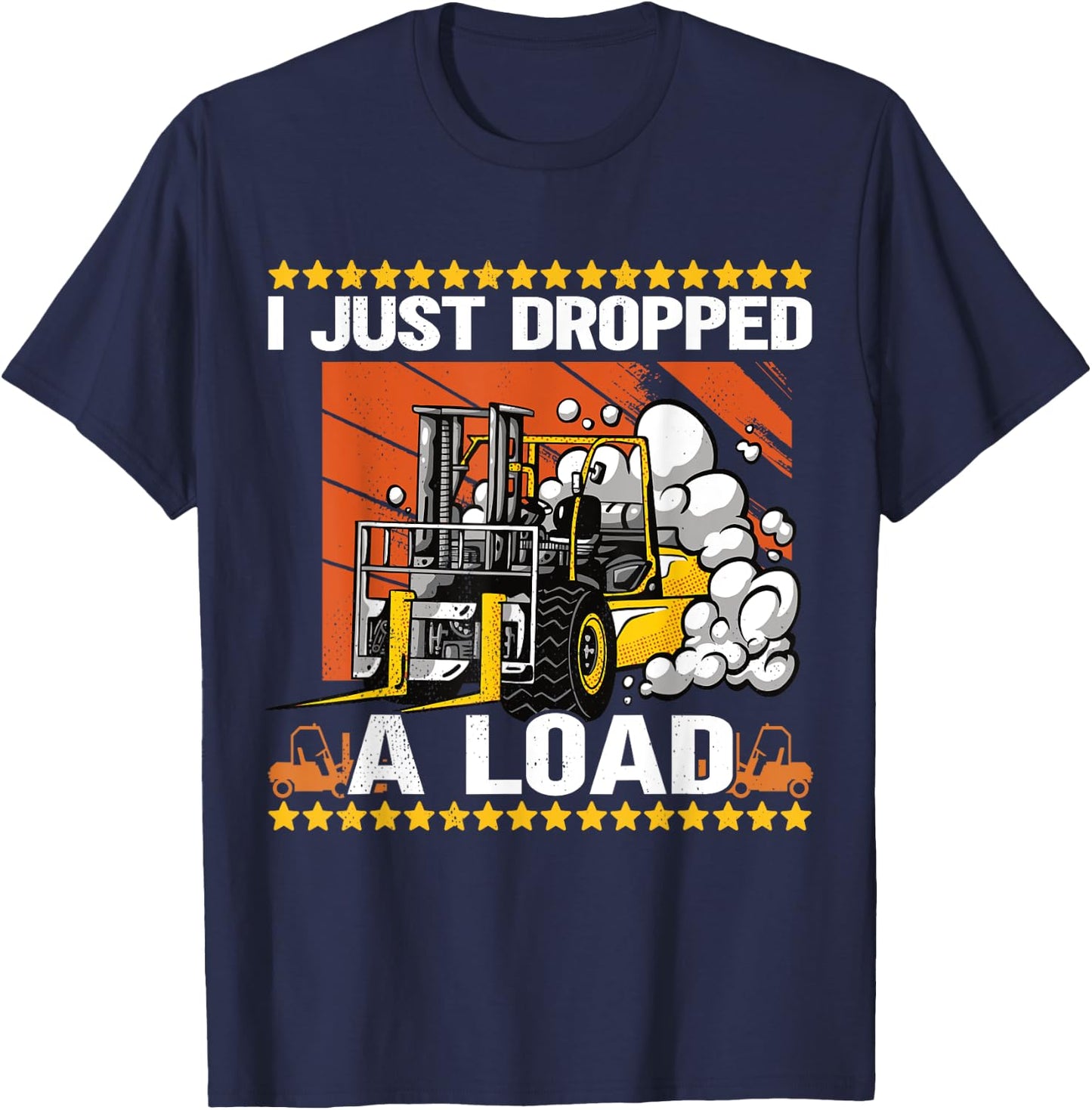 Forklift Operator Jobs & Certified Forklift Driver , Small, Black T-Shirt - T-Shirt | Navy