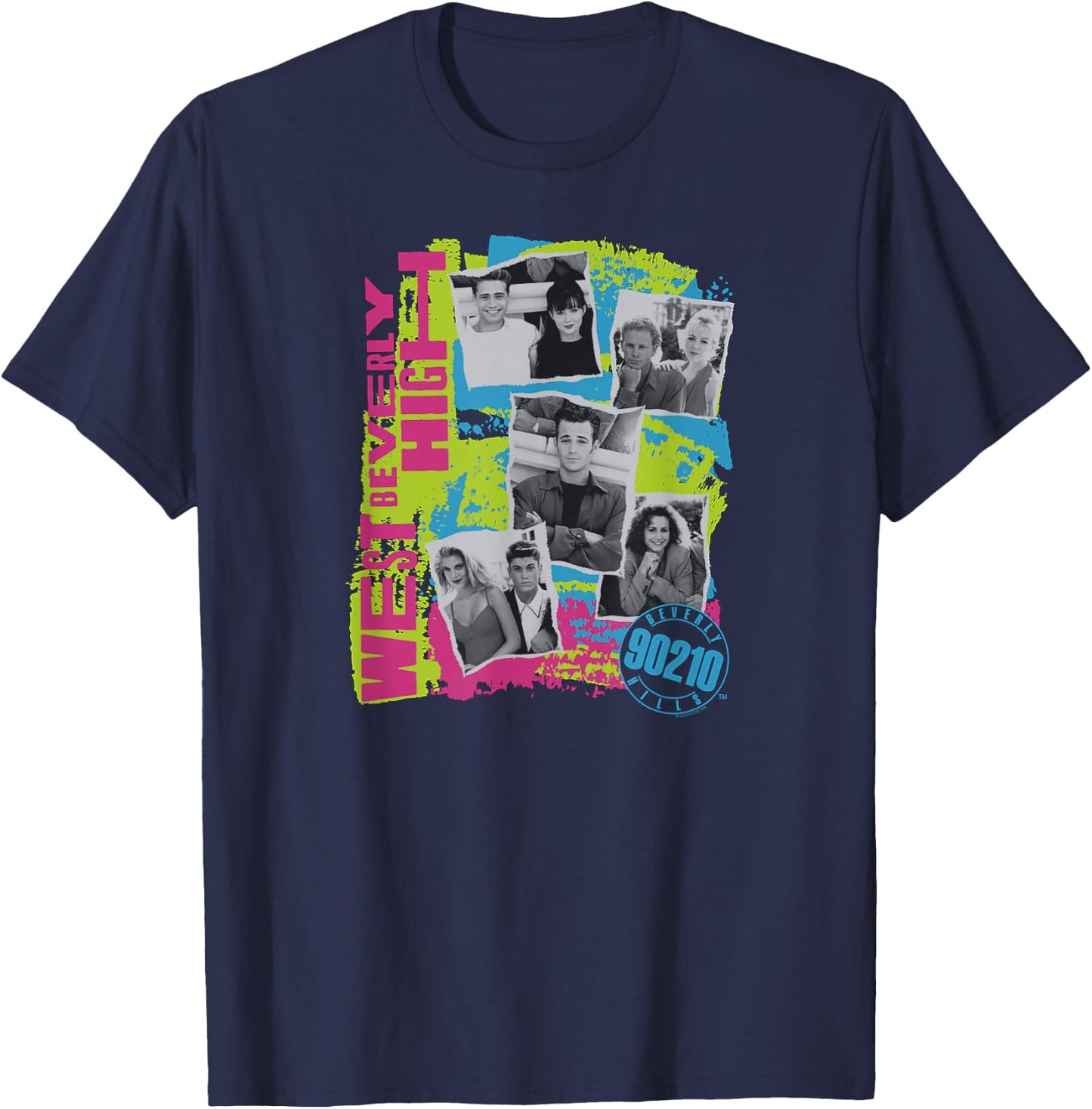 Beverly Hills 90210 - West Beverly High T-Shirt - T-Shirt | Navy
