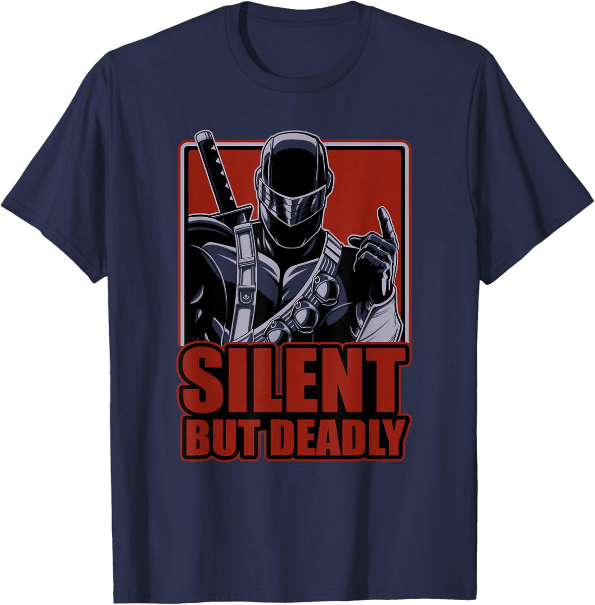 G.I. Joe A Real American Hero Silent But Deadly Snake Eyes T-Shirt - T-Shirt | Navy