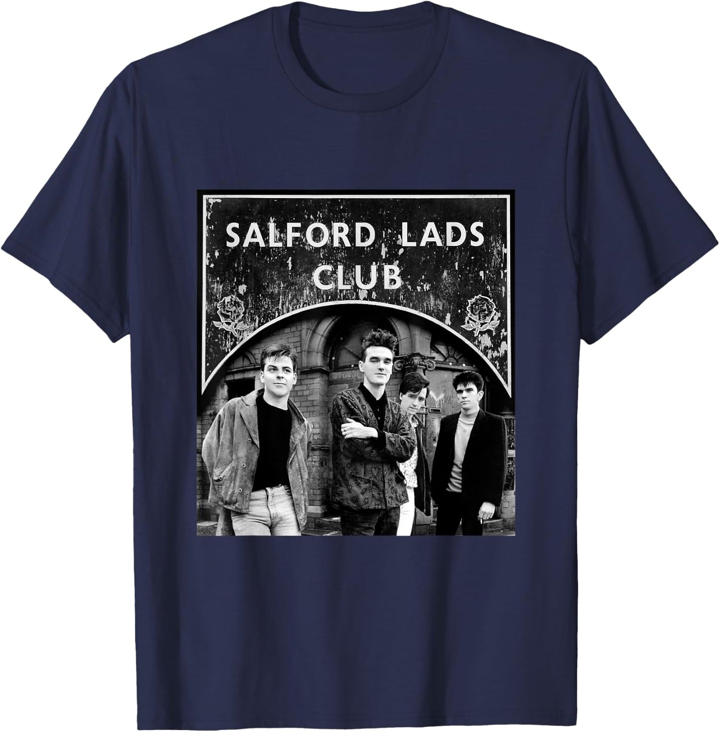 The Smiths At The Salford Lads Club Main Collage T-Shirt - T-Shirt | Navy