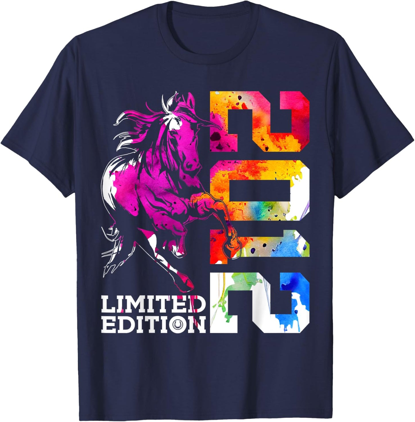 Limited Edition 2012 Riding Horse 13th Birthday T-Shirt - T-Shirt | Navy