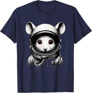 Lost in Space Astronaut Mice T-Shirt - T-Shirt | Navy