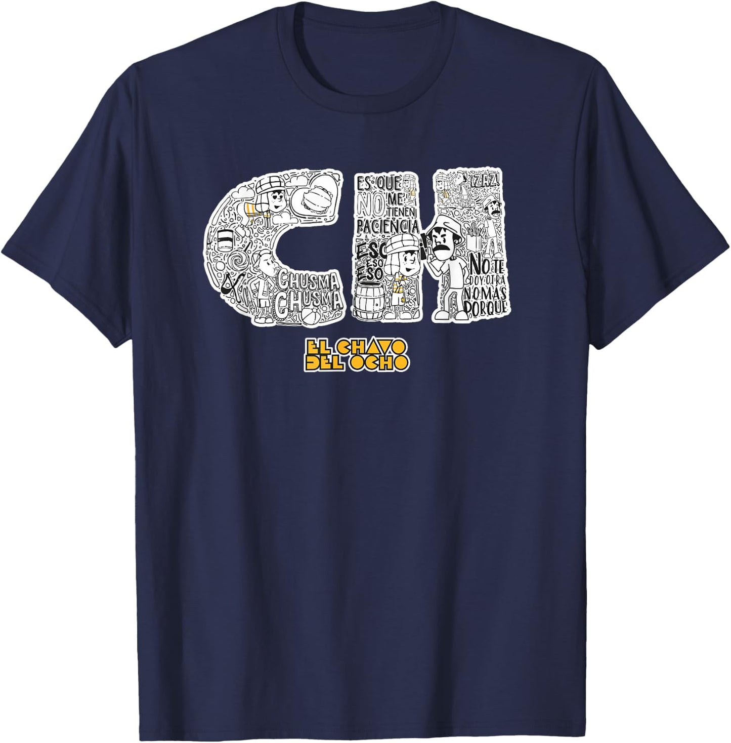 El Chavo - Colorful Desings for Kids, Teen, Women & Men T-Shirt - T-Shirt | Navy