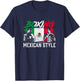 Mexican Boxing Sports Fight Coach Boxer T-Shirt - T-Shirt | Navy