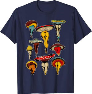 Mushroom Sexy Mycology Fungi Foraging Mushroom Whisperer T-Shirt - T-Shirt | Navy