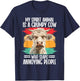 My Spirit Animal Is A Grumpy Cow Who Slaps Annoying People T-Shirt - T-Shirt | Navy