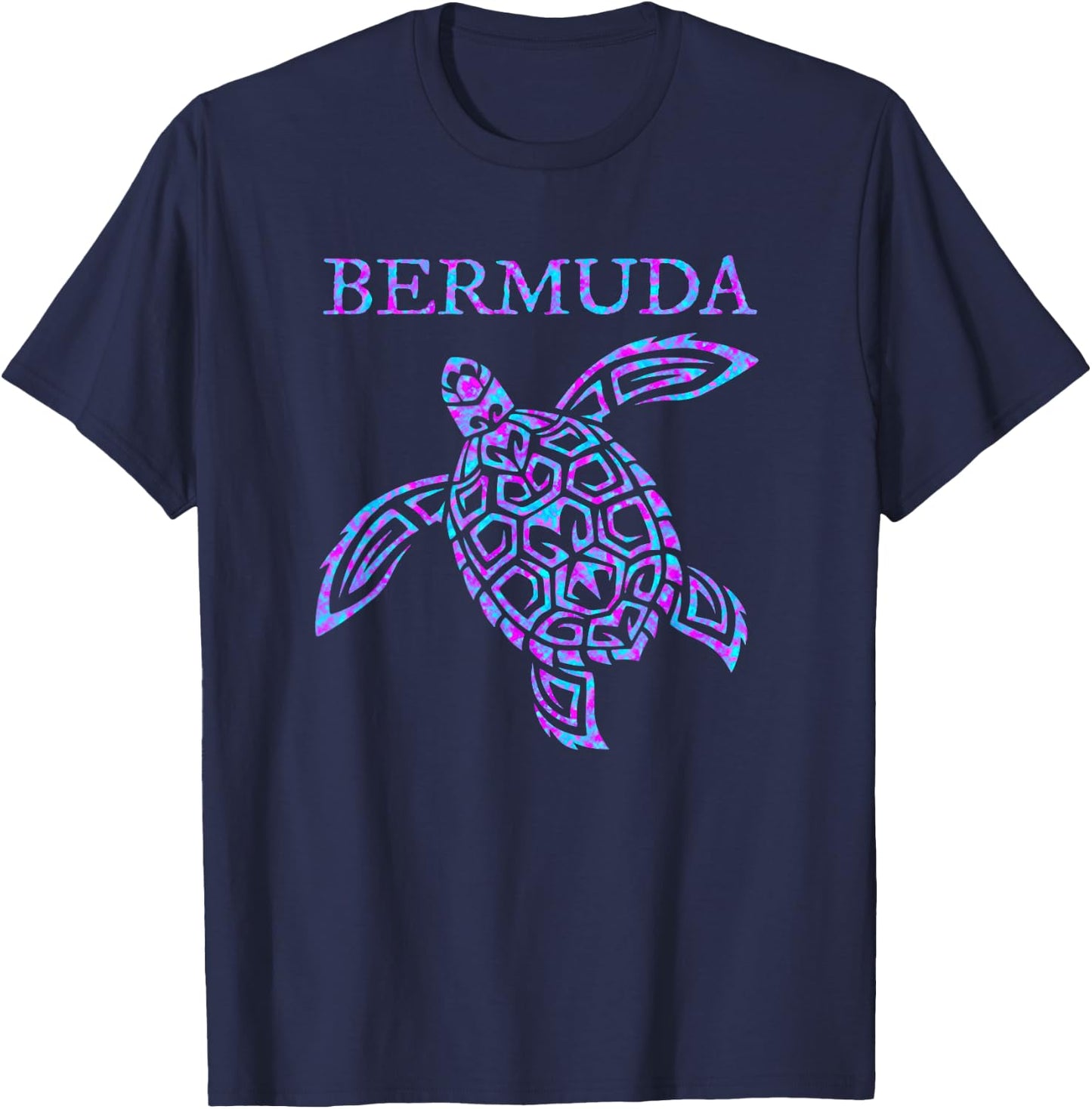 Bermuda Sea Turtle Girls Boys Toddler Souvenir T-Shirt - T-Shirt | Navy