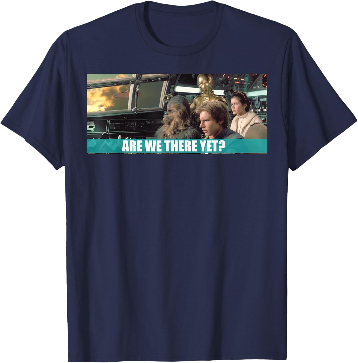 Star Wars Are We There Yet T-Shirt - T-Shirt | Navy