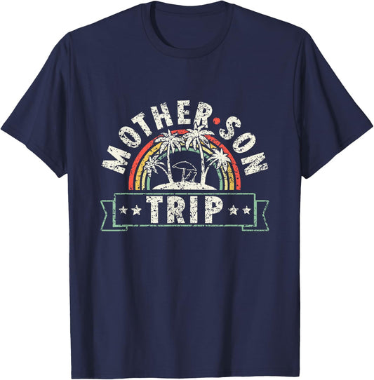 Mother Son Trip Sons Mom Matching Mother's Day Mother Son T-Shirt - T-Shirt | Navy