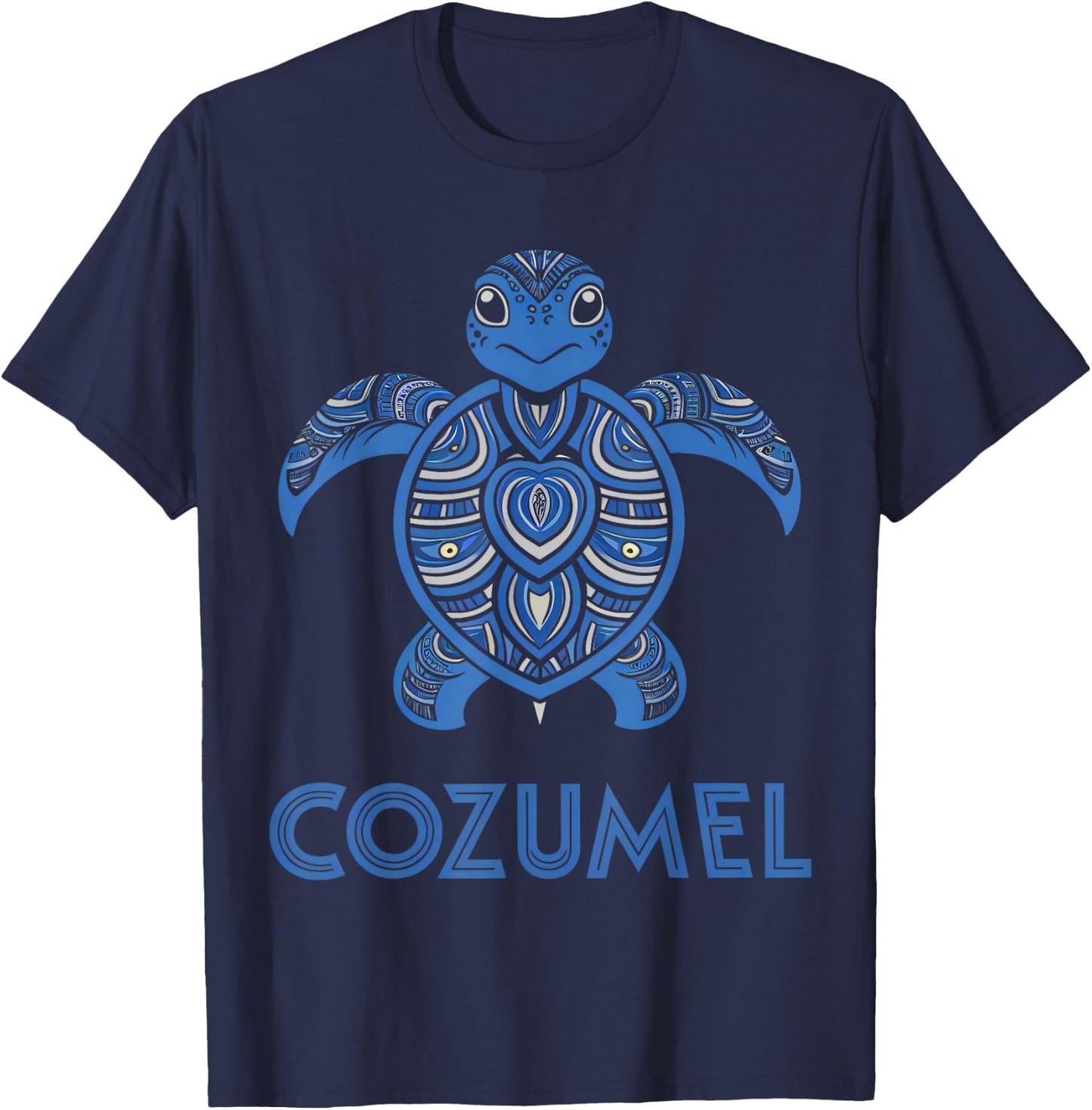 Cozumel, Mexico Sea Turtle T-Shirt - T-Shirt | Navy