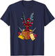 Marvel Deadpool Weapons And Tacos Cute Comic Icon T-Shirt - T-Shirt | Navy
