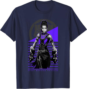 Marvel Black Panther Movie Shuri Warrior Princess T-Shirt - T-Shirt | Navy
