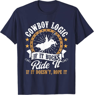 Howdy Equestrian Wild West Country Music Rider Rodeo Cowboy T-Shirt - T-Shirt | Navy