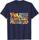 Mouths Don't Get Pregnant Groovy Flowers Saying Men Women T-Shirt - T-Shirt | Navy