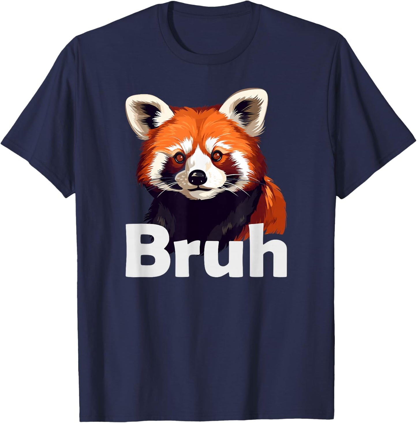 Red Panda Bruh T-Shirt - T-Shirt | Navy