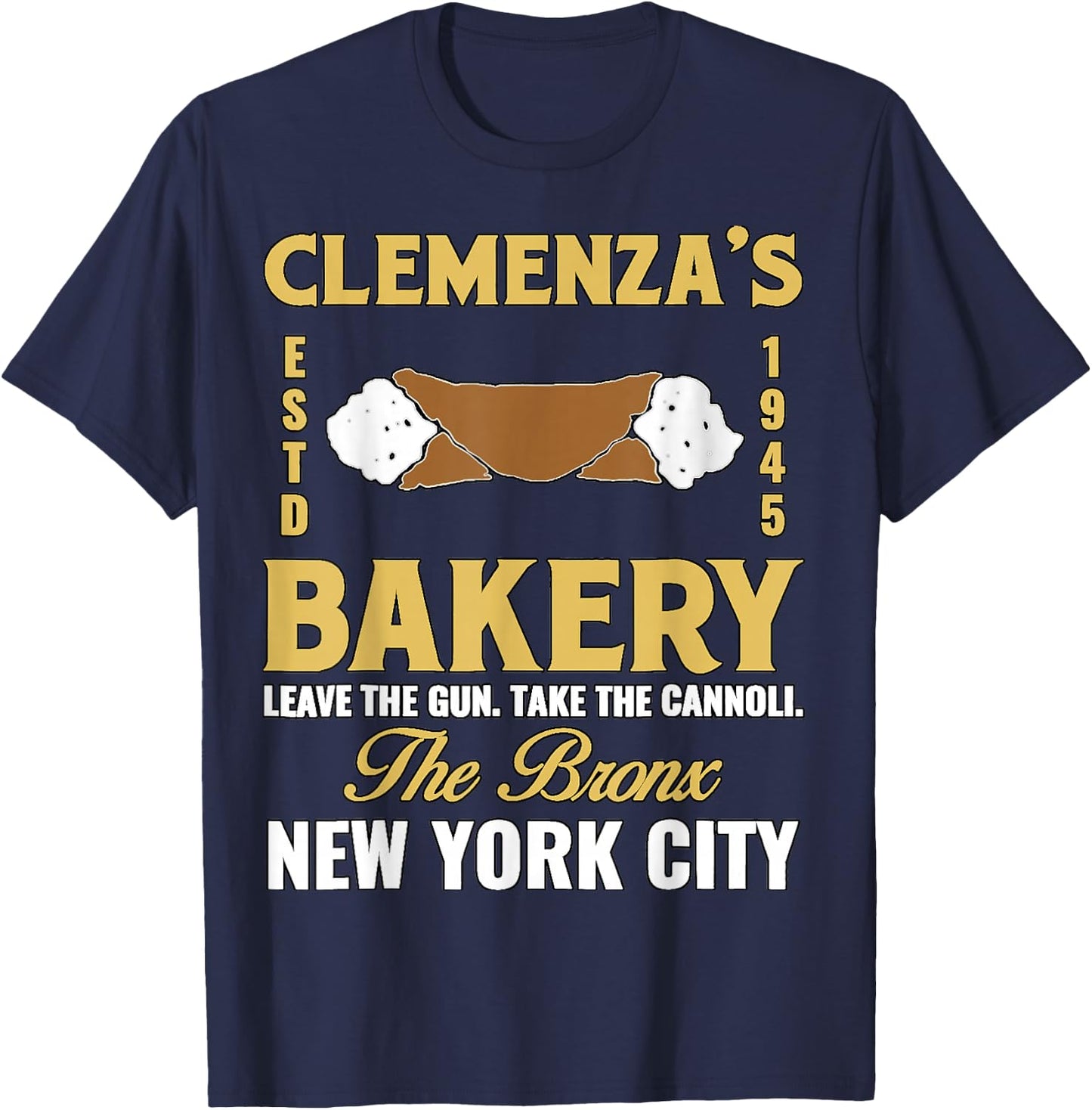 Clemenza Bakery Food Funny Cool T-Shirt - T-Shirt | Navy