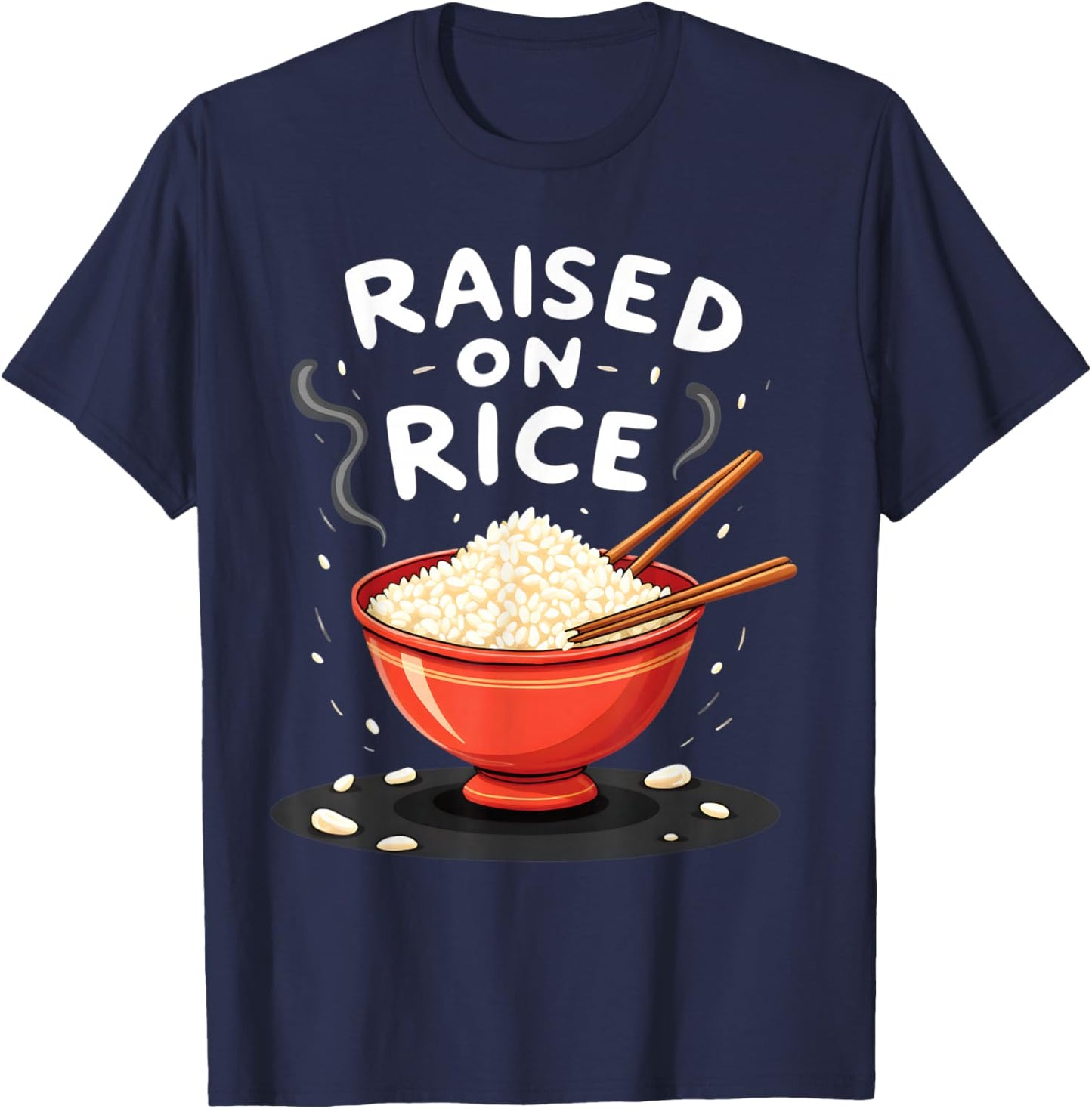 Grown up on rice culinary tradition pride T-Shirt - T-Shirt | Navy