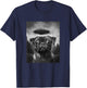 Funny Alien Pug Selfie with UFO T-Shirt - T-Shirt | Navy
