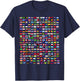 Flags of The Countries of The World 287 Flag International T-Shirt - T-Shirt | Navy