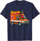 Turkey Driving Ambulance Thanksgiving Driver Fall Pumpkins T-Shirt - T-Shirt | Navy