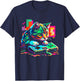 Cat Gaming 8-bit Gaming Cat Pixel Art Gamer Kitten Women Girls Kids T-Shirt - T-Shirt | Navy