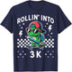 Rollin Into 3K Dinosaur First Day of K3 Kid I’m Ready for 3K T-Shirt - T-Shirt | Navy