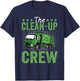 The Clean-Up Crew Funny Garbage Truck Driver Trash Vehicle T-Shirt - T-Shirt | Navy