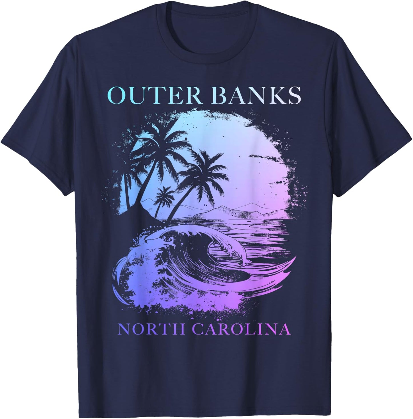 Outer Banks North Carolina T-Shirt - T-Shirt | Navy