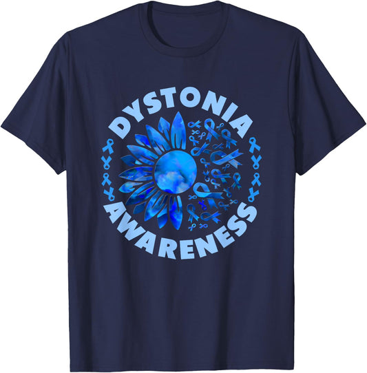 Dystonia Movement Disorder T-Shirt - T-Shirt | Navy