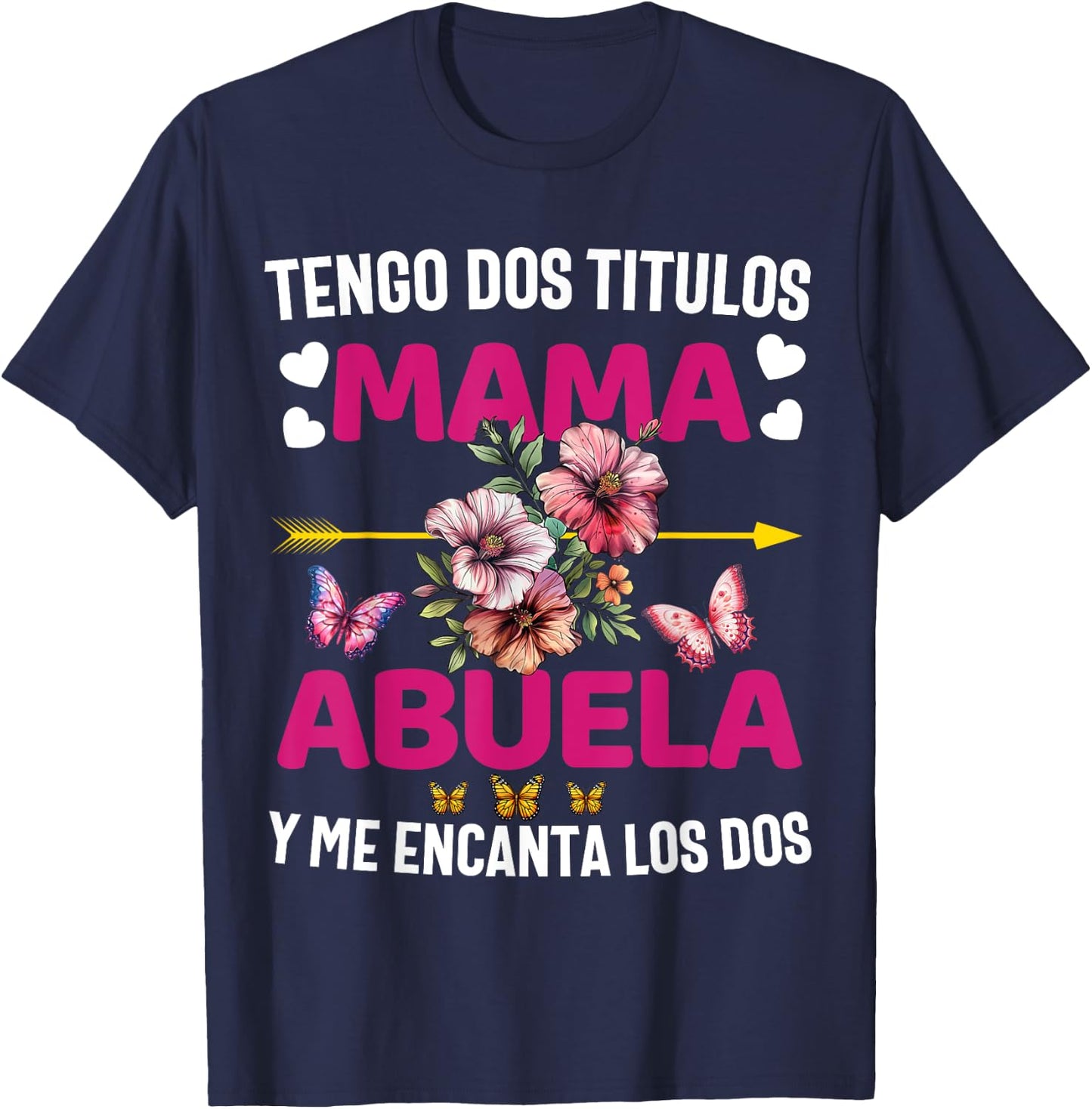 Regalos Para Mama Dia De Las Madre Espanol Camiseta Abuela T-Shirt - T-Shirt | Navy