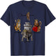 Apperceptive Swordsman Four Virtues of Fiore de'i Liberi T-Shirt - T-Shirt | Navy