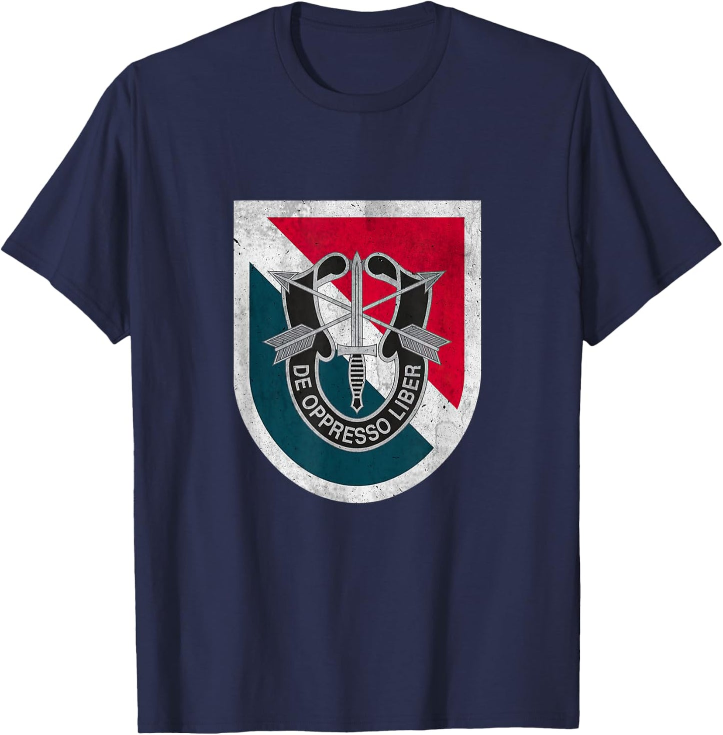 11th Special Forces Group SFG Airborne Military Veteran Papa T-Shirt - T-Shirt | Navy