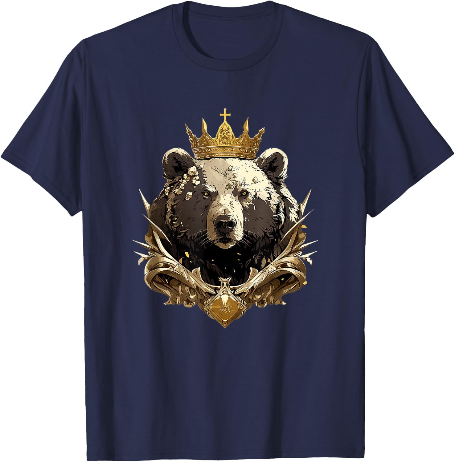 Bear King T-Shirt - T-Shirt | Navy