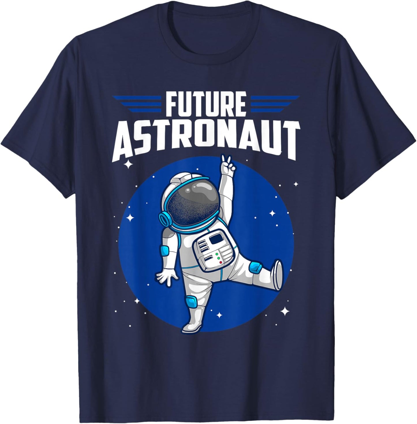 Cool Astronaut Art For Boys Kids Toddler Outer Space Galaxy T-Shirt - T-Shirt | Navy