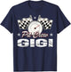 Pit Crew Gigi Race Car Birthday Racing Car Family T-Shirt - T-Shirt | Navy