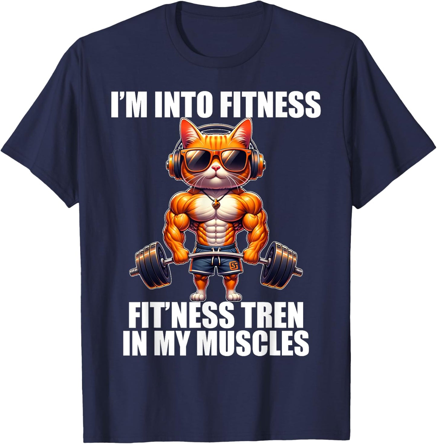 Funny Bodybuilder Tren Steroid Fitness Gym Meme Men Women T-Shirt - T-Shirt | Navy